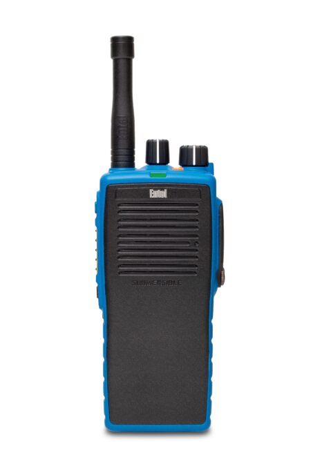 Entel DT922 intrinsically safe ATEX IIC DMR two-way radio, non-display model in blue